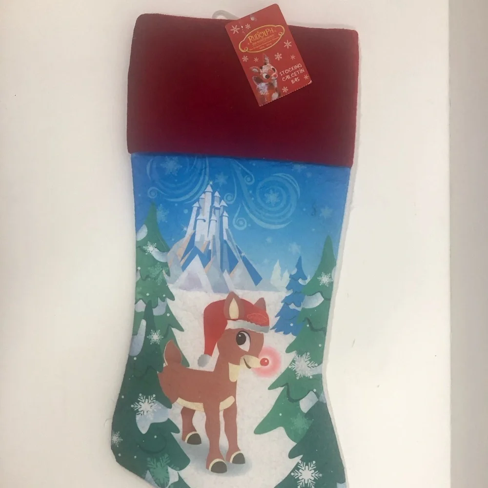 Rudolph The Red Nosed Reindeer Christmas Stocking